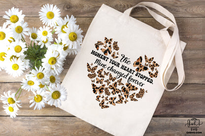 The Moment Your Heart Stopped PNG, Angel Wings PNG, Memorial PNG, Heaven PNG