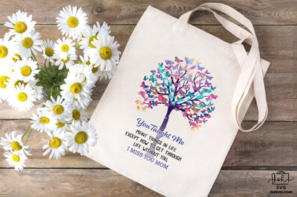 I Miss You Mom PNG, Angel Wings PNG, Memorial PNG, Heaven PNG