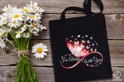 I'm Always With You PNG, Angel Wings PNG, Memorial PNG, Heaven PNG