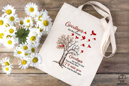 Goodbyes Are Not Forever PNG, Angel Wings PNG, Memorial PNG, Heaven PNG