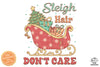 Sleigh Hair Don&#39;t Care Sublimation PNG, Christmas PNG, Funny Christmas Couples PNG, Santa Claus PNG