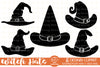 Halloween Witch Hats Sublimation Bundle SVG
