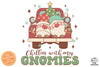 Chillin With My Gnomies Sublimation PNG, Christmas PNG, Funny Christmas Couples PNG, Santa Claus PNG