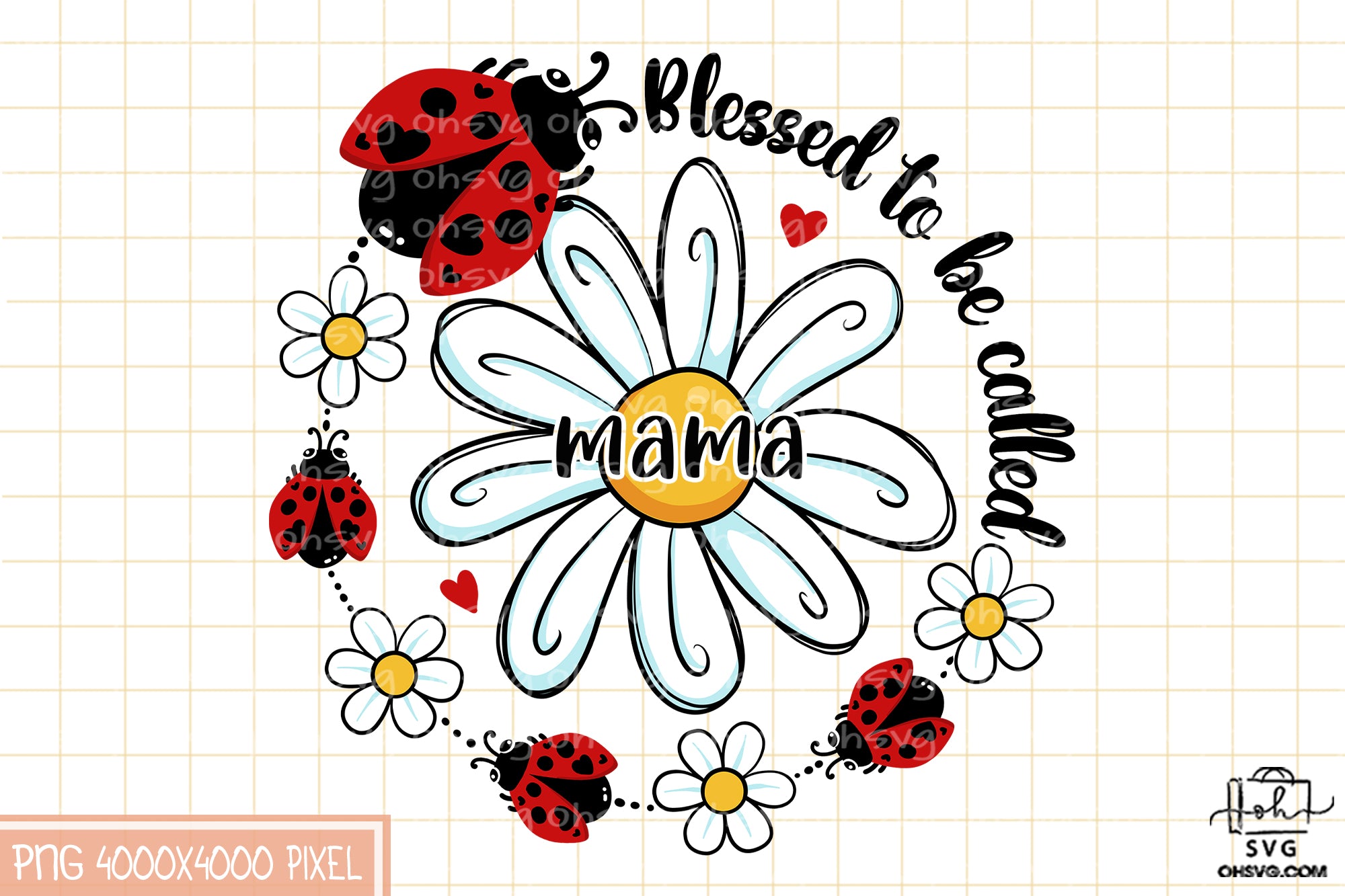 Blessed to Be Called Mama Sublimation PNG, Mom PNG, Mothers Day PNG