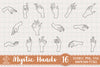 Hand Drawn Mystic Hands Sublimation SVG, Fantasy SVG, Mystical Moon SVG, Magic Art SVG