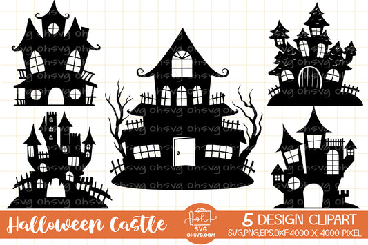 Halloween Castle Sublimation Bundle SVG