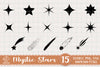 Hand Drawn Stars &amp; Comets Sublimation SVG, Fantasy SVG, Mystical Moon SVG, Magic Art SVG