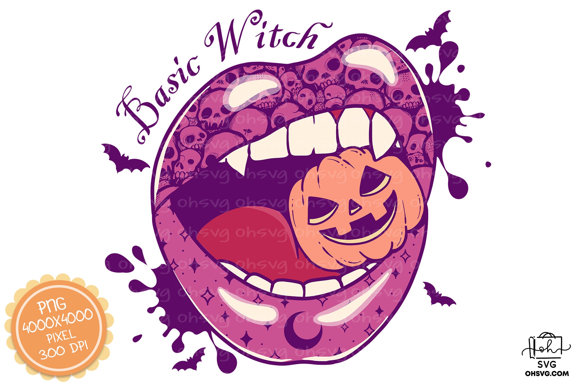 Basic Witch Sublimation PNG, Witch Halloween PNG, Halloween T-shirt PNG