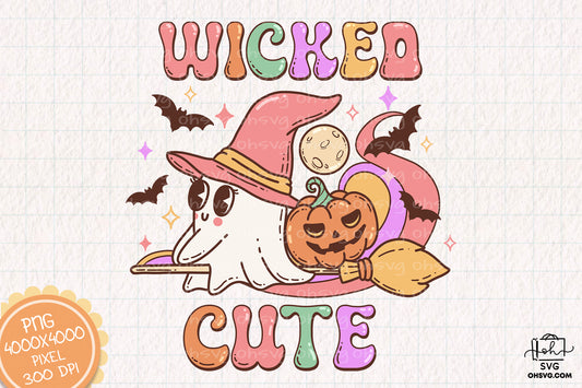 Wicked Cute Sublimation PNG, Spooky Halloweentown PNG, Halloween T-shirt PNG