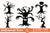 Halloween Trees Sublimation Bundle SVG