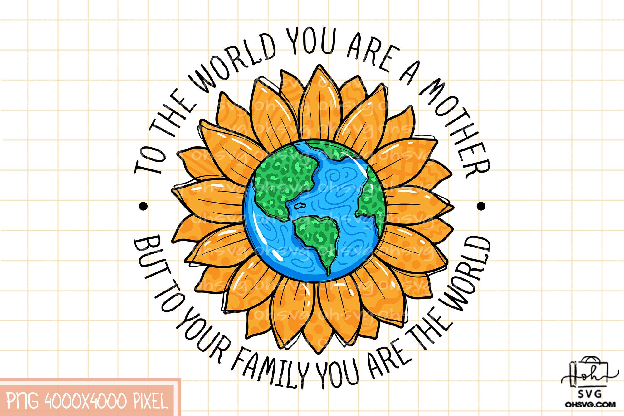 To the World You Are a Mother Sublimation PNG, Mom PNG, Mothers Day PNG