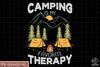 Camping is My Favorite Therapy Sublimation PNG, Camping Life PNG, Camping Outdoor PNG