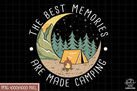The Best Memories Camping Sublimation PNG, Camping Life PNG, Camping Outdoor PNG