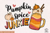 Pumpkin Spice Junkie Sublimation PNG , Autumn PNG, Fall PNG