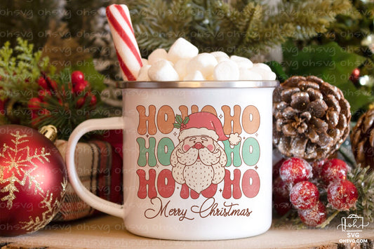 Merry Christmas Ho Ho Ho Sublimation PNG, Christmas PNG, Funny Christmas Couples PNG, Santa Claus PNG