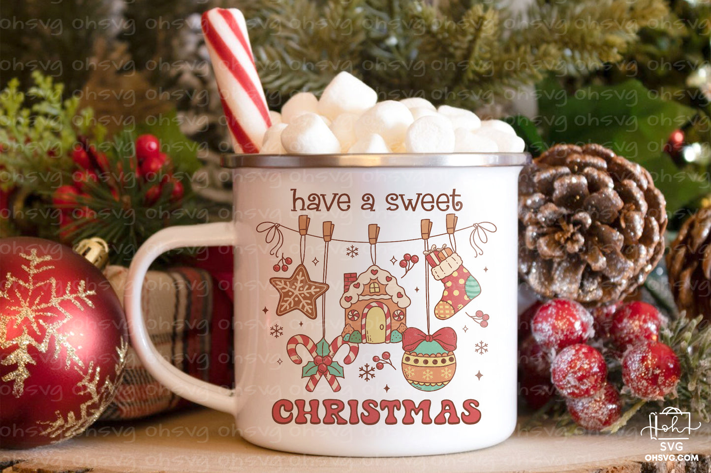 Have a Sweet Christmas Sublimation PNG, Christmas PNG, Funny Christmas Couples PNG, Santa Claus PNG