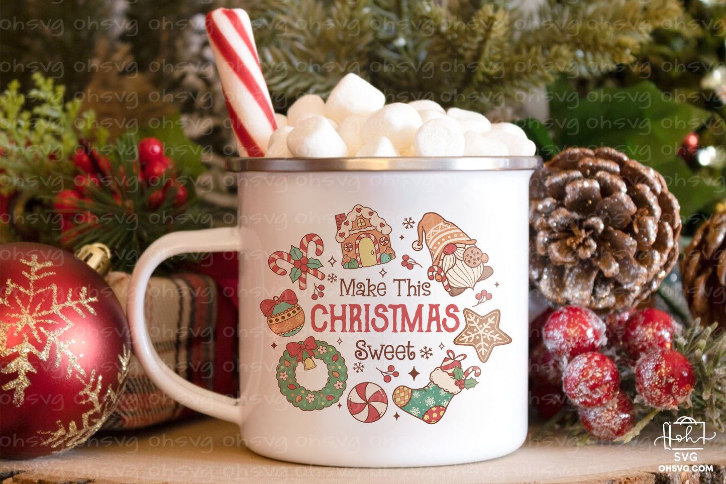 Make This Christmas Sweet Sublimation PNG, Christmas PNG, Funny Christmas Couples PNG, Santa Claus PNG