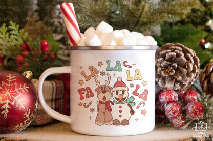 FaLaLaLaLa Sublimation PNG, Christmas PNG, Funny Christmas Couples PNG, Santa Claus PNG