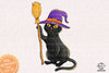 Cat Witch Halloween Sublimation PNG, Cat Halloweentown PNG, Halloween T-shirt PNG
