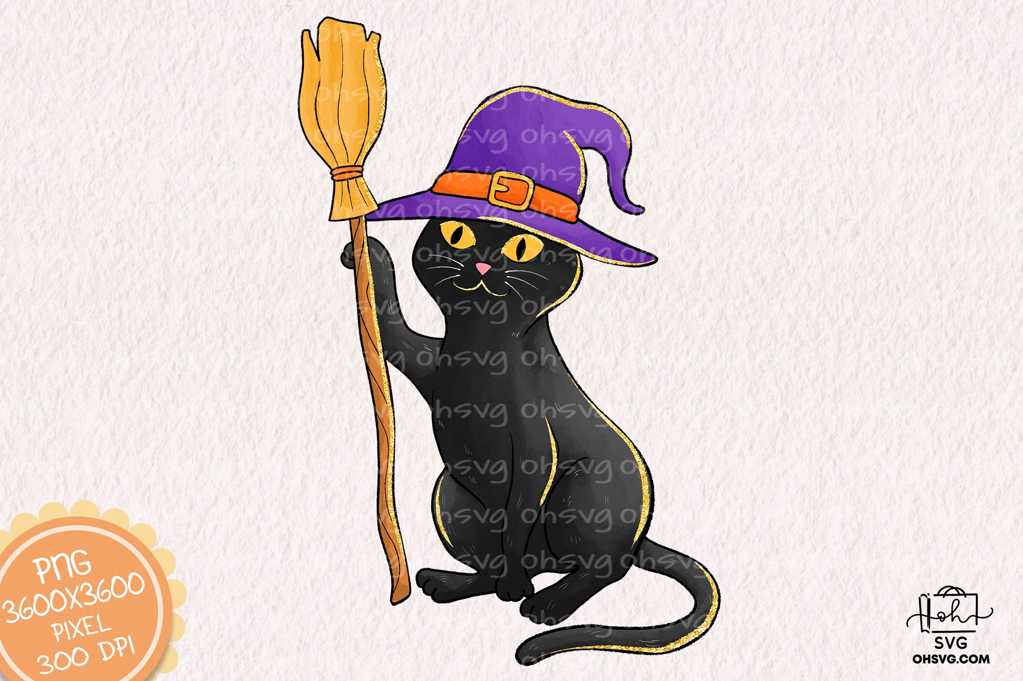 Cat Witch Halloween Sublimation PNG, Cat Halloweentown PNG, Halloween T-shirt PNG