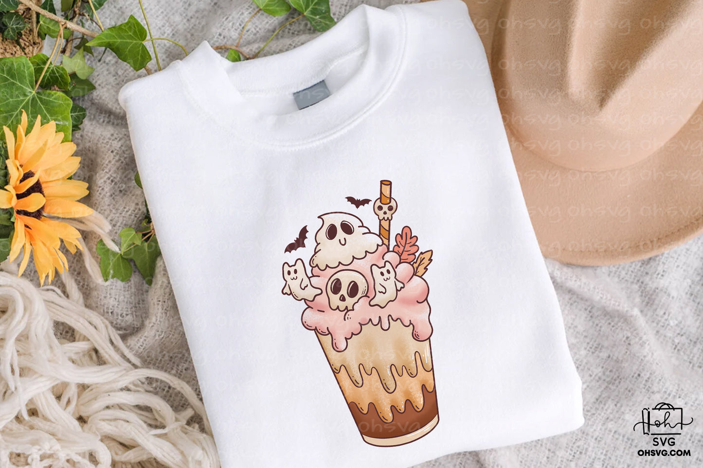 Coffee Halloween Retro PNG Sublimation, Spooky Halloweentown PNG, Halloween T-shirt PNG