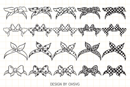 Mom or Girl Life Messy Bun Hair Bundle SVG, Messy Bun SVG, Bannada SVG