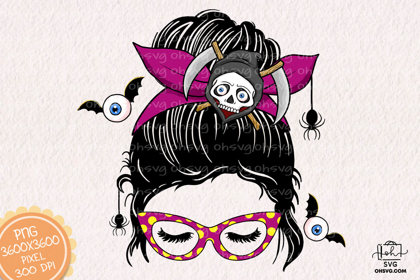 Spooky Mama Halloween Sublimation PNG, Mom Halloweentown PNG, Halloween T-shirt PNG