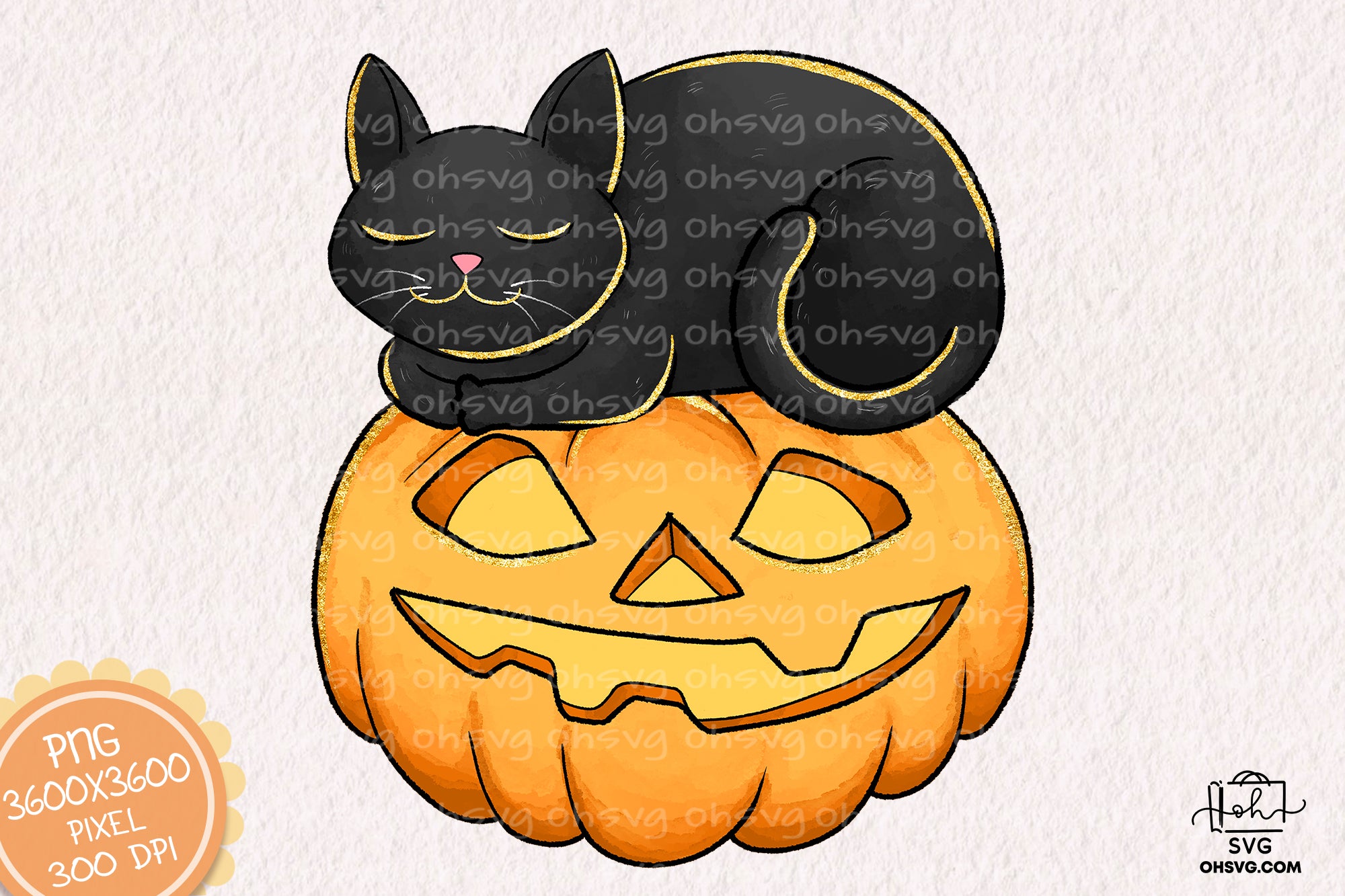 Cat Sleep Pumpkin Halloween Sublimation PNG, Cat Halloweentown PNG, Halloween T-shirt PNG