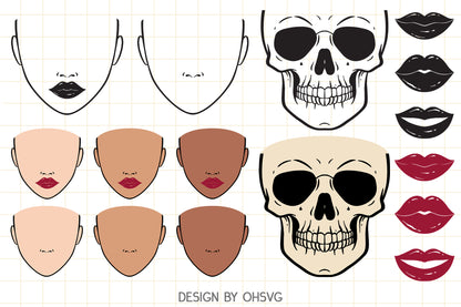 Mom or Girl Life Messy Bun Hair Bundle SVG, Messy Bun SVG, Bannada SVG