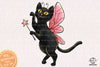 Cat Fairy Halloween Sublimation PNG, Cat Halloweentown PNG, Halloween T-shirt PNG