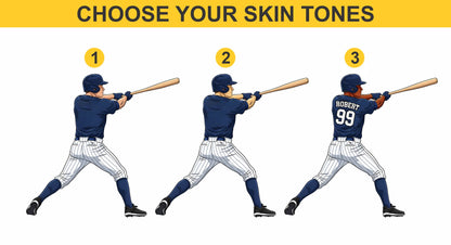 Personalized Baseball Player Christmas Ornament • Custom Name and Number Sports Gift