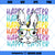 Bunny SVG, Happy Easter SVG, Bunny Glasses Tye Dye SVG