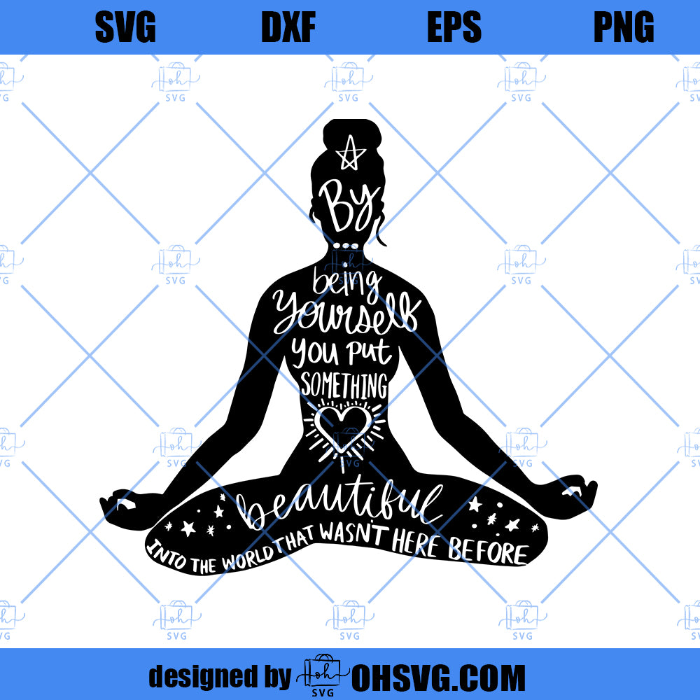 Yoga SVG, Namaste SVG, Meditation SVG, Women Empowerment SVG