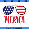 Merica SVG, Glasses 4th of July SVG, Patriotic SVG, Independence Day SVG