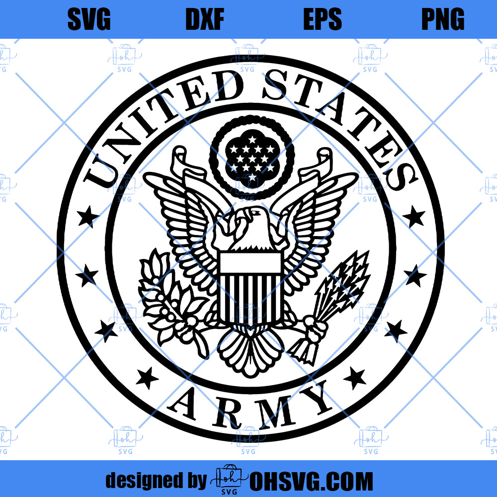 United States Army Seal Logo - SVG Digital File - Digital File - Digit ...