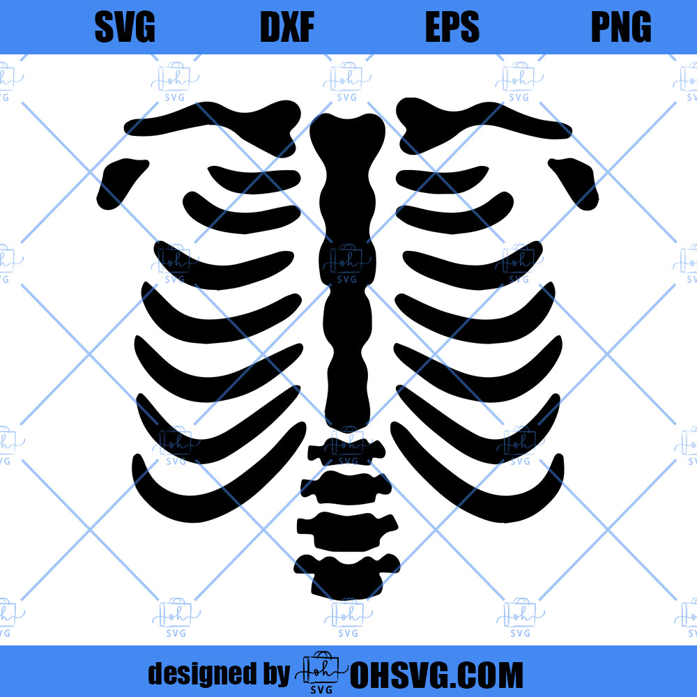 Skeleton SVG, Halloween Skeleton SVG, Halloween SVG, Skeleton Torso SVG