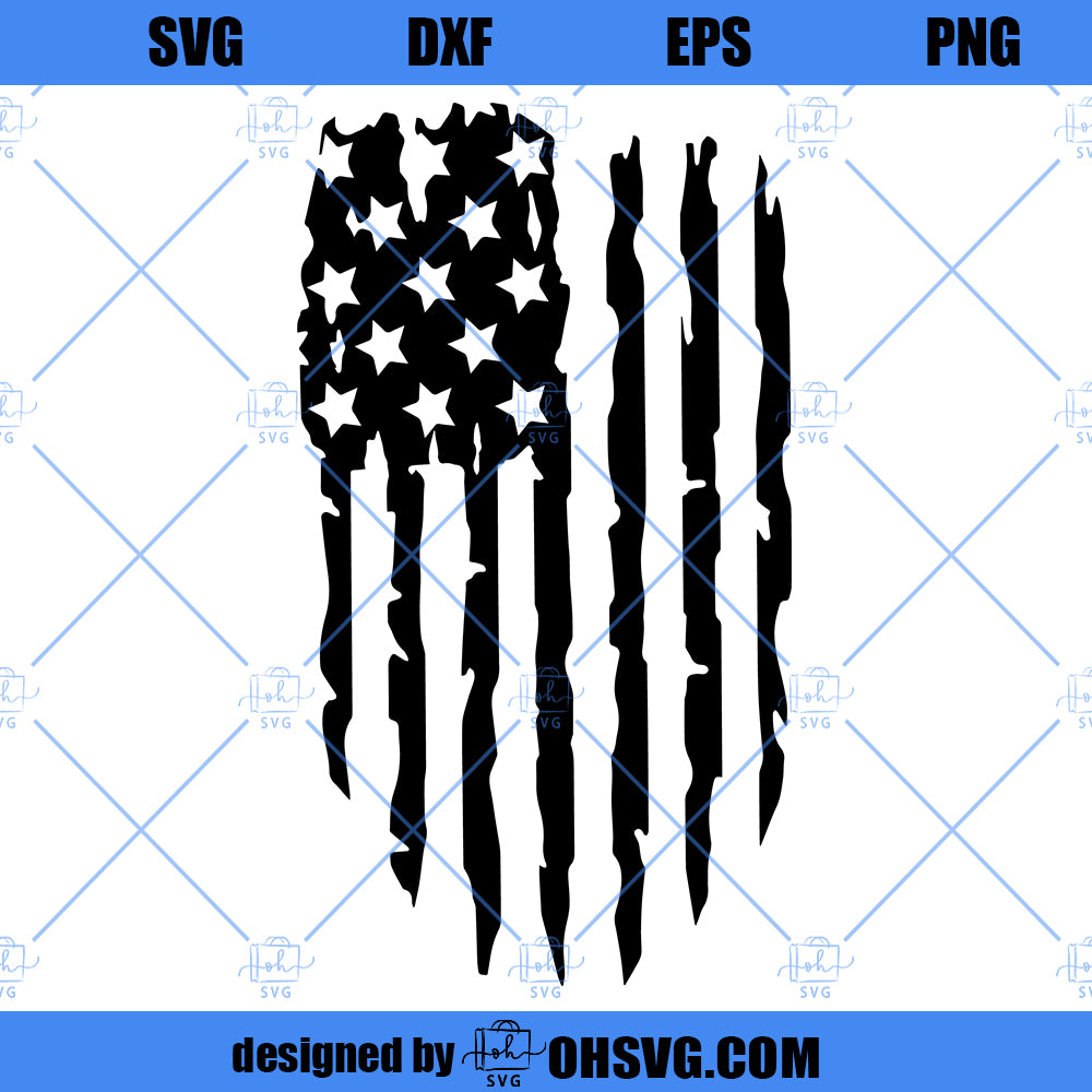 Distressed USA Flag SVG, USA Flag SVG, American Flag SVG - ohsvg