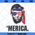 Merica SVG, President Abraham Lincoln Headband Merica 4th of July SVG