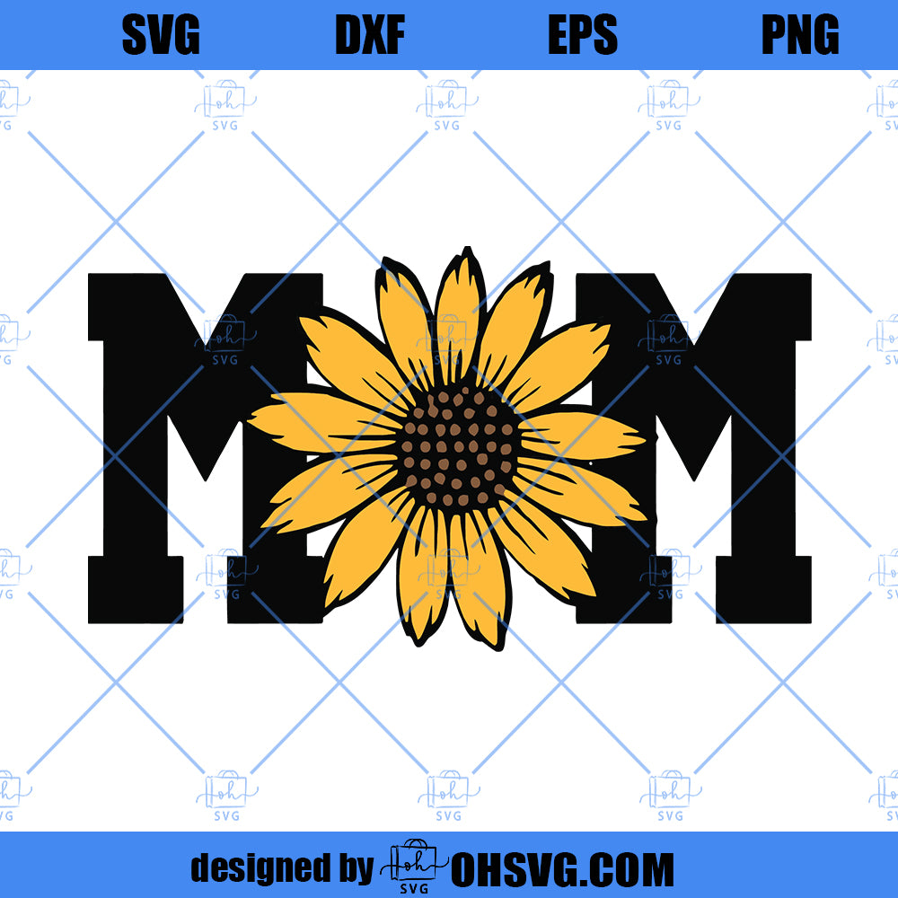 Mom Sister With Sunflower SVG, Sunflower Mama SVG