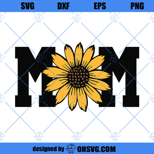 Mom Sister With Sunflower SVG, Sunflower Mama SVG