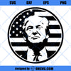 President Donald Trump Face MAGA Logo SVG, Trump SVG