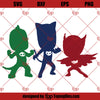PJ Heroes SVG, PJ Heroes Masks SVG PNG DXF Cut Files For Cricut