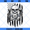 Mechanic Skull America Flag SVG, Mechanic SVG, Mechanic Skull SVG