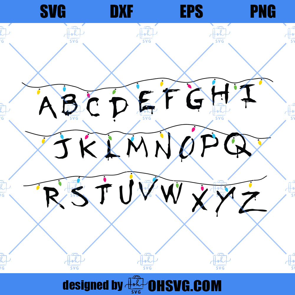 Stranger Things Font Alphabet  Hand lettering alphabet, Stranger things  font, Stranger things