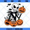 Jack Skellington Halloween SVG, Jack Skellington Pumpkin SVG