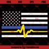 Dispatcher And Police SVG, 911 Dispatcher SVG, Thin Gold Line Thin Blue Line SVG