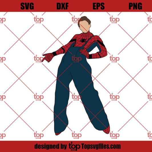 The Original Peter Parker Spiderman x Harry Styles Fine Line Pose SVG