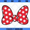 Bow with polka dots - svg, dxf cut files &amp; jpg, png image files - DIY Printable Iron On Transfer Instant Download