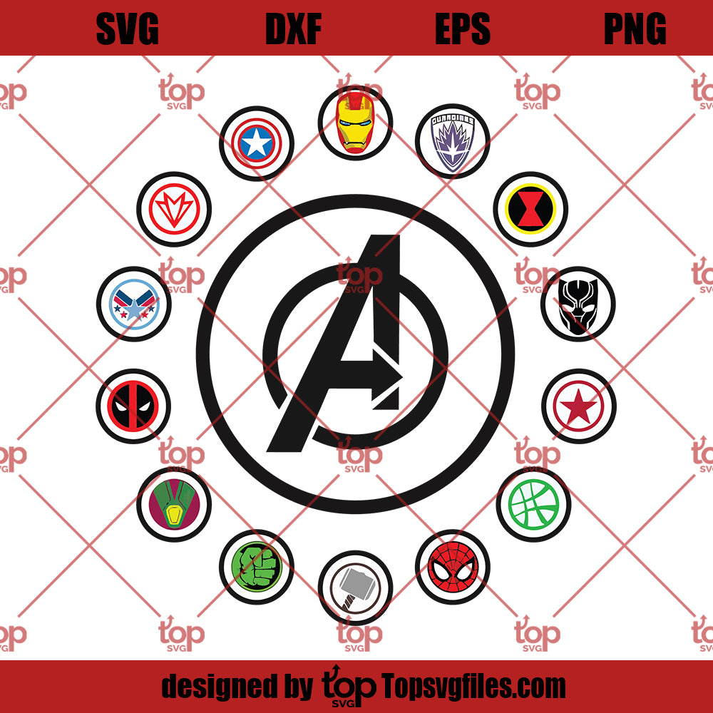 Avengers Logo SVG, Avengers Endgame SVG NG DXF Cut Files For Cricut