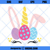 Easter Unicorn SVG, Easter Bunny Unicorn SVG, Bunny Egg SVG